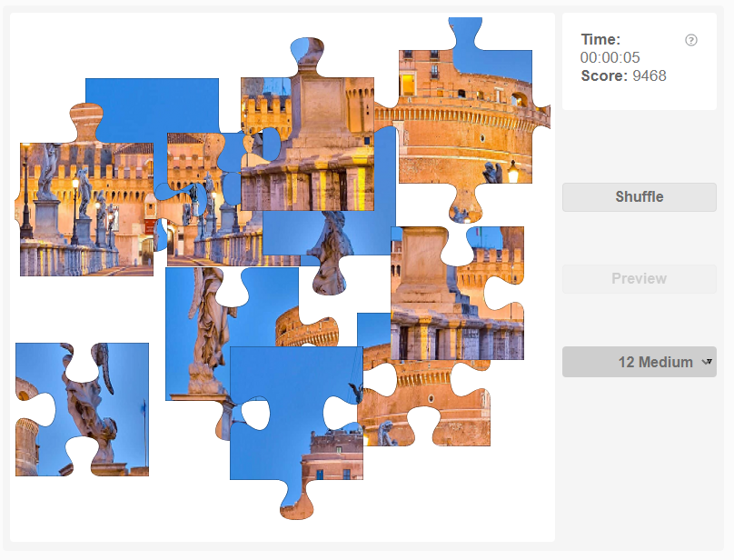 Puzzle Castel Sant’Angelo Olympiad tester