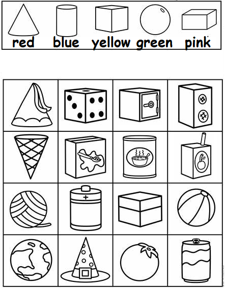 Color The 3D Shapes Olympiad tester Color The 3D Shapes Olympiad tester