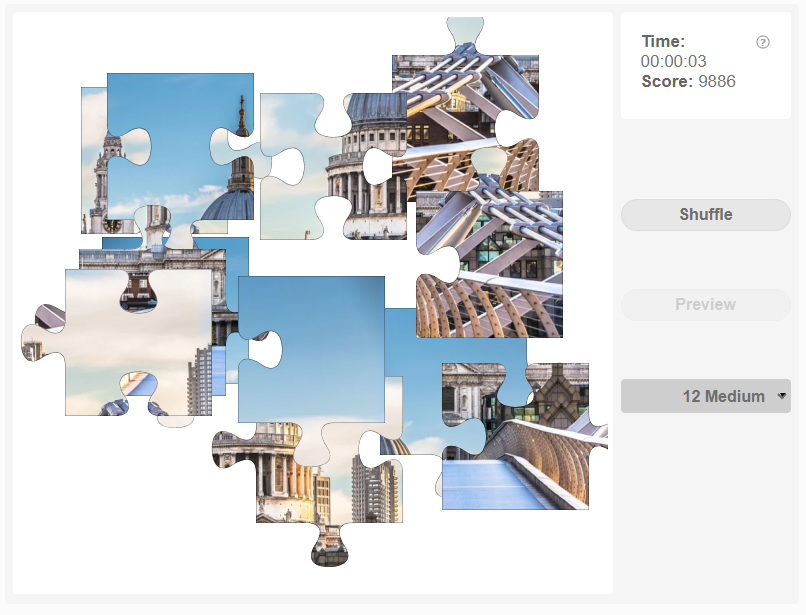 St. Paul’s Cathedral Online jigsaw puzzle Olympiad tester