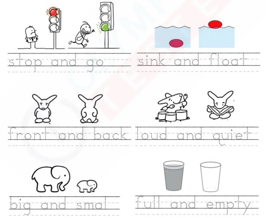 free-kindergarten-opposites-trace-worksheet-olympiad-tester for Free Printable Opposites Worksheets For Kindergarten Free Kindergarten Opposites Trace Worksheet | Olympiad tester for Free Printable Opposites Worksheets For Kindergarten