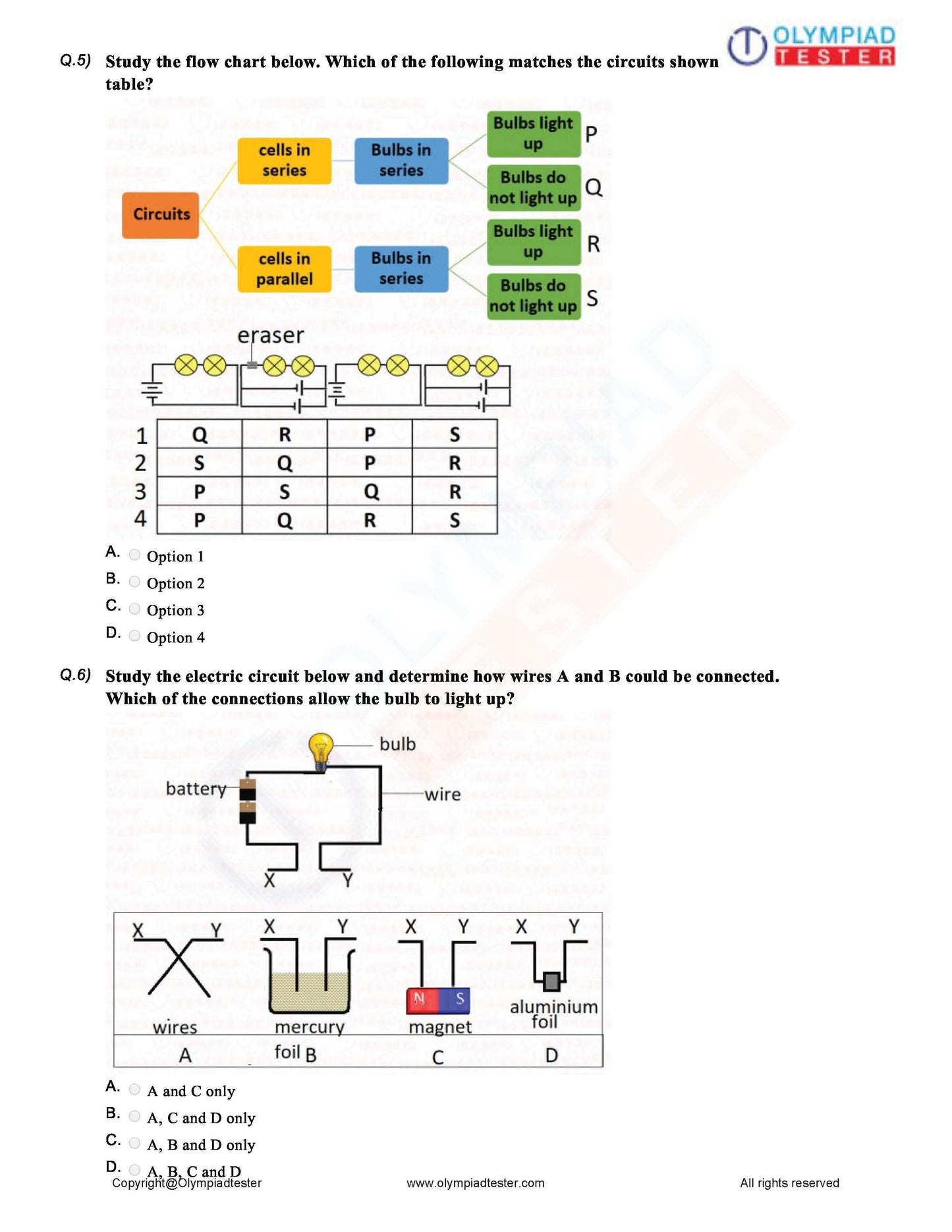 Class 6 Science Olympiad question papers - Course - Olympiadtester