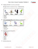 Class 2 Science Olympiad questions