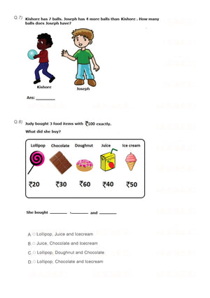 Class 1 Maths HOT questions - Odd one out #01