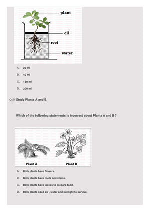 Class 1 Science - Plants - Practice test 03