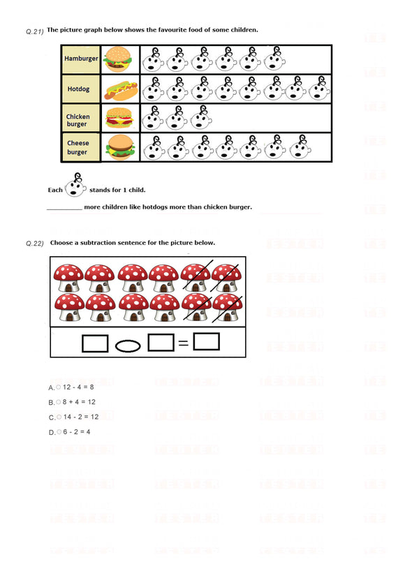 Class 1 IMO Maths Olympiad mock test - PDF 04