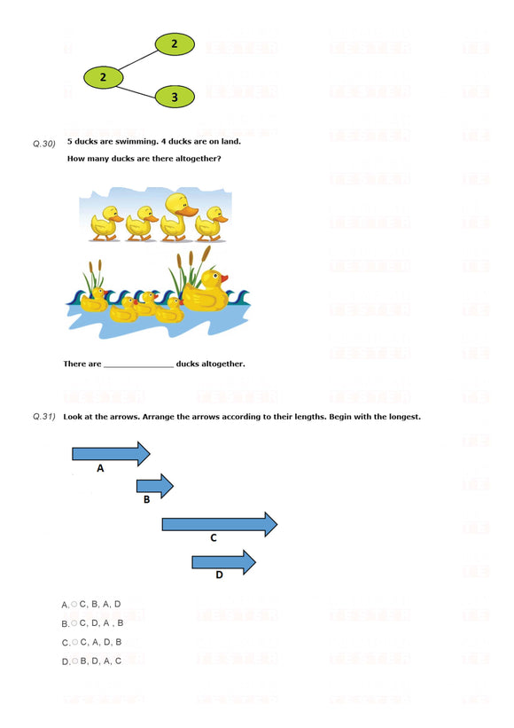 Class 1 IMO Maths Olympiad mock test - PDF 05