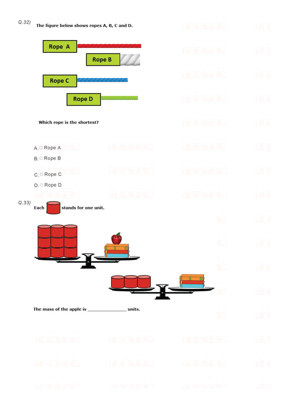 Class 1 IMO Maths Olympiad mock test - PDF 06