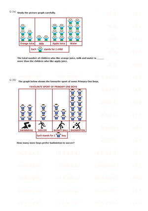 Class 1 Maths mock test - PDF 07