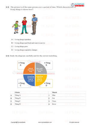 Class 1 Science HOTS - Good habits - PDF Worksheet 01