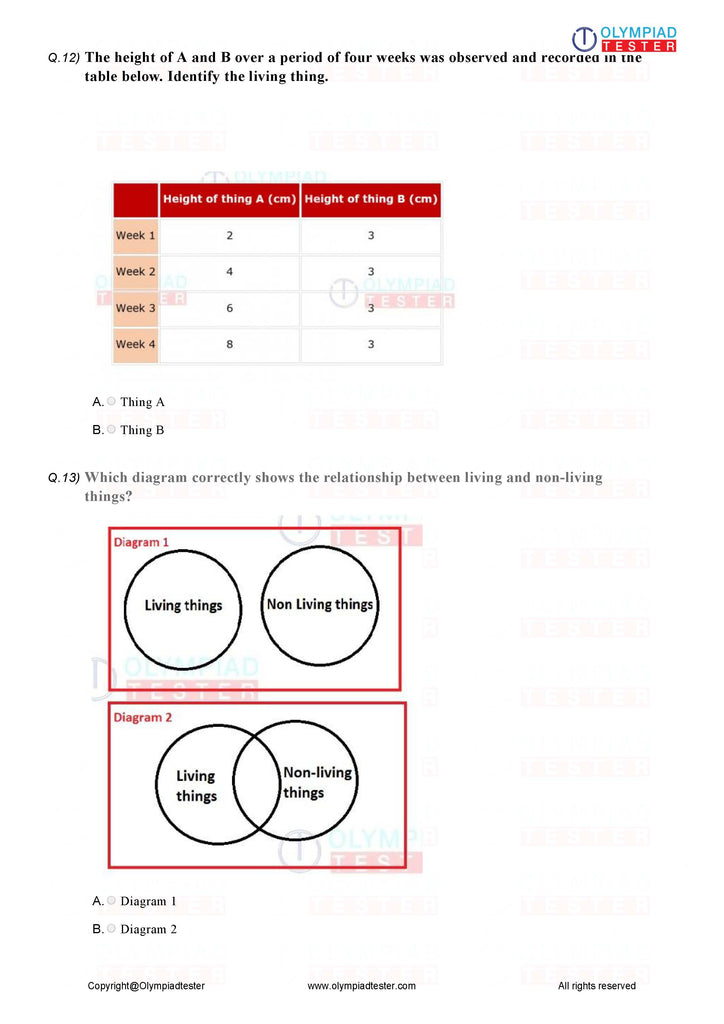 Class 1 Science HOTS - Air & water - PDF Worksheet 01