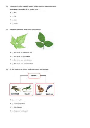 Science Olympiad Class 3 - Sample question paper 21