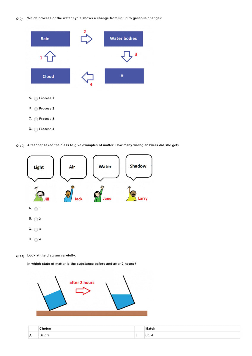 Science Olympiad Class 3 - Sample Question Paper 19 | Olympiad Tester