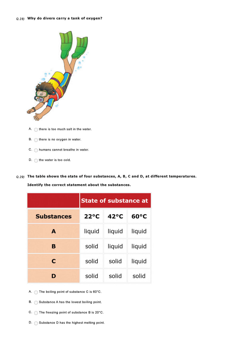 Science Olympiad Class 3 - Sample Question Paper 14 | Olympiad Tester