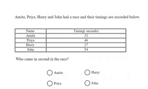 Maths Olympiad Class 4 online practice test - Numbers