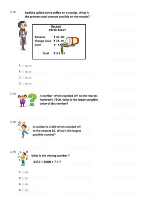 Class 4 Maths HOT - Pdf worksheet 01