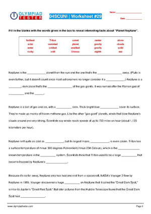 CBSE Class 4 Science HOTS Worksheets - Earth & Universe - Set 06