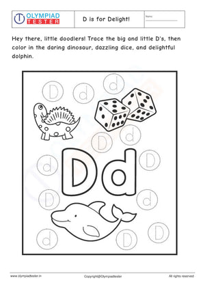 Letter D worksheet