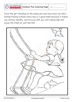 Outdoor Fun Coloring Page