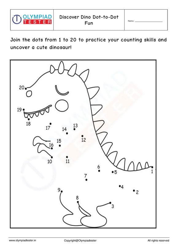 Discover Dino Dot-to-Dot Fun