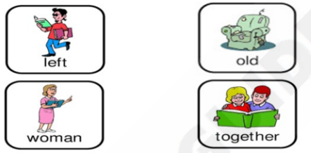 A kindergarten worksheet featuring colorful pictures of opposite words, with lines connecting each picture to its matching opposite word.