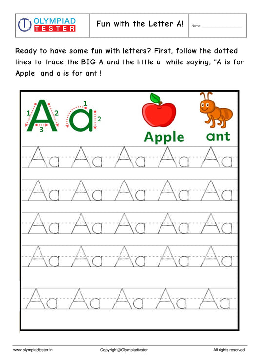 Fun with the Letter A!