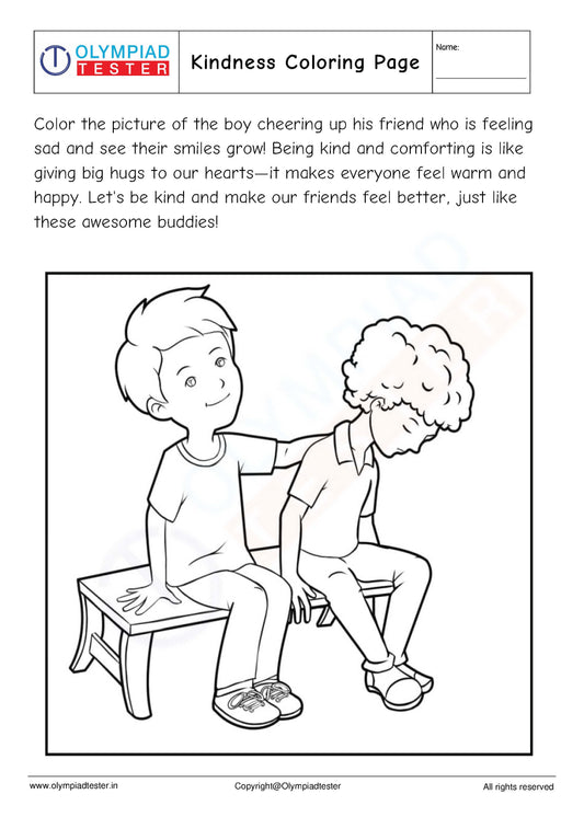 Kindness Coloring Page