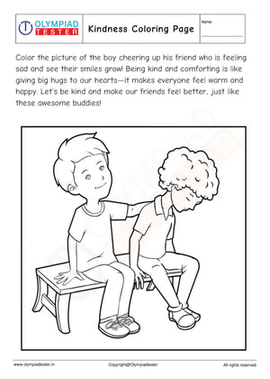 Kindness Coloring Page