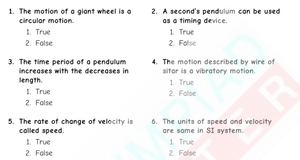 CBSE Class 7 Science Motion & Time worksheet #2
