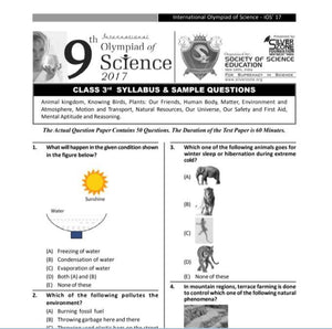 Class 3 iOS sample paper with syllabus