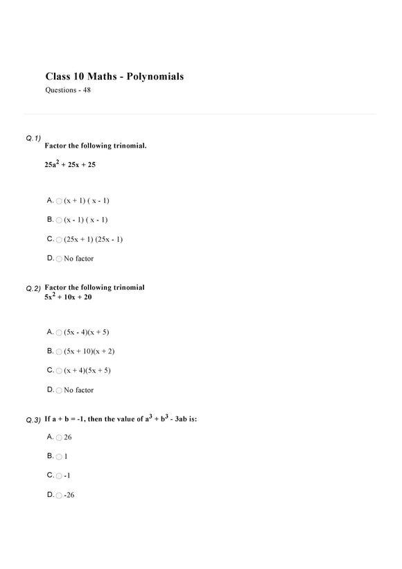 Class 10 Study Material– Page 4– Olympiad tester