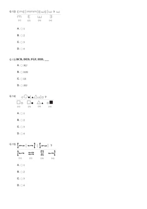 Olympiad reasoning for Class 10 - Sample question paper 03