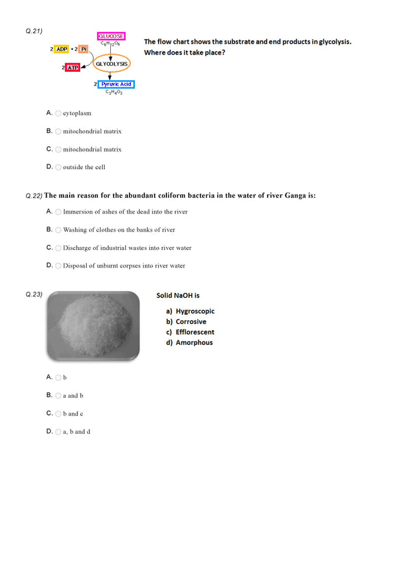 Science Olympiad Class 4 - Sample question paper 12
