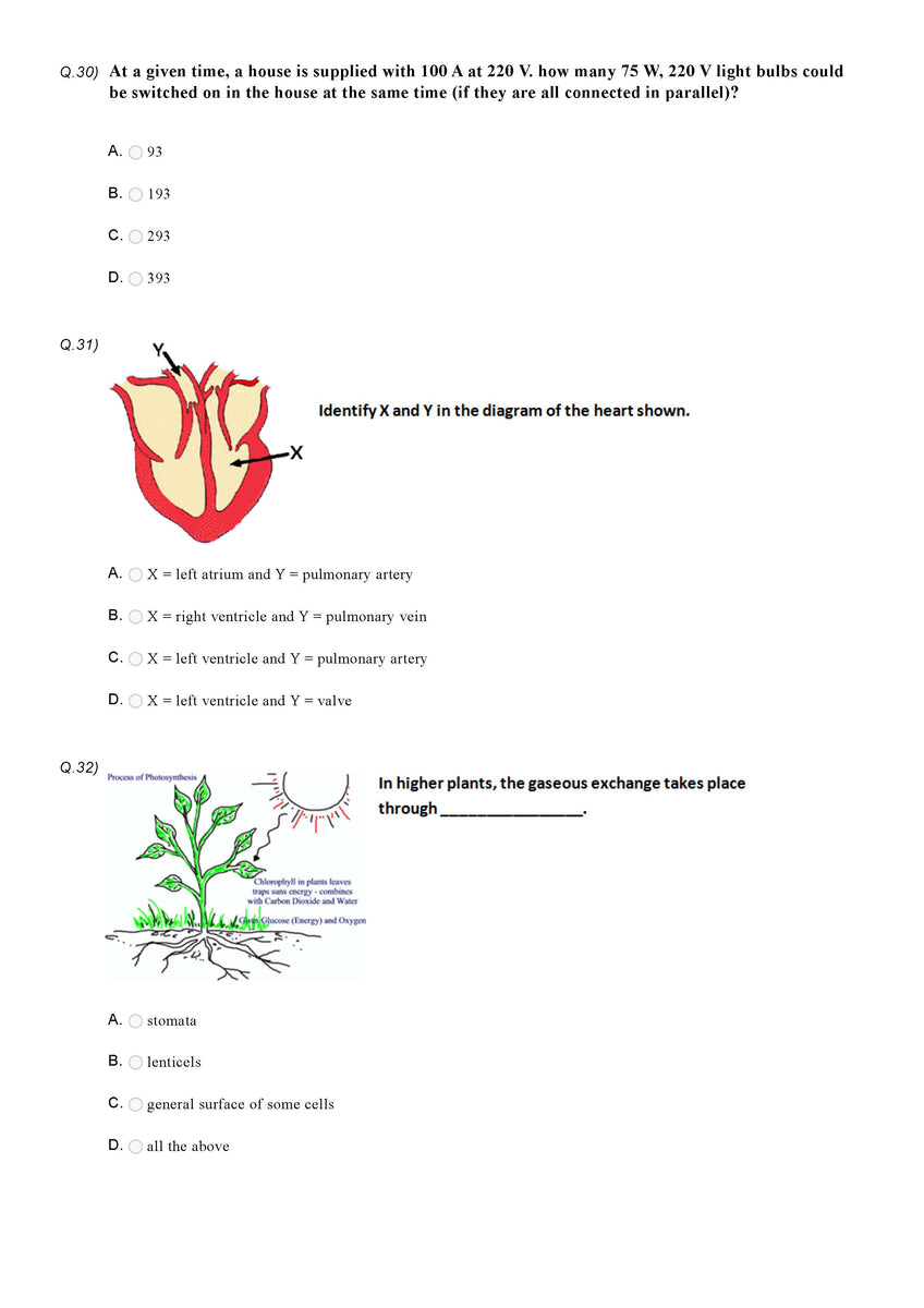 Science Olympiad Class 4 Sample Question Paper 15 Olympiad Tester