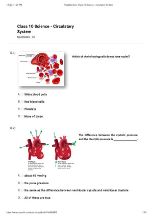 Science Olympiad Class 10 - Sample question paper 08