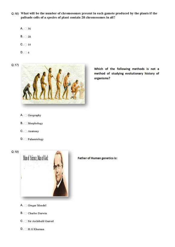 Science Olympiad Class 10 - Sample question paper 11