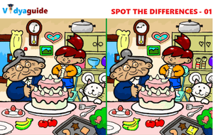 Brain teasers for kids and parents - Spot the differences