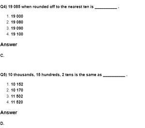 Class 4 Maths - Number System - Set 06
