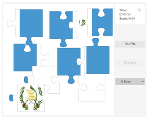 Online jigsaw puzzle - Country flag of Guatemala