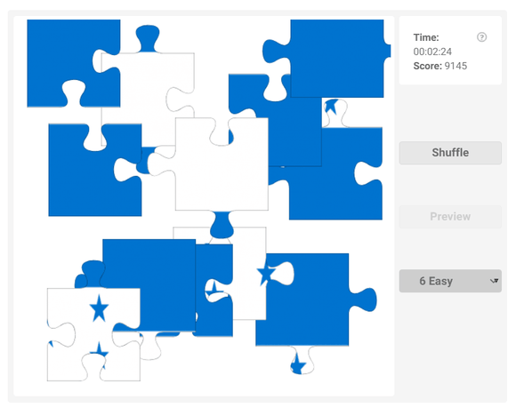 Online jigsaw puzzles for kids - Flag of Honduras