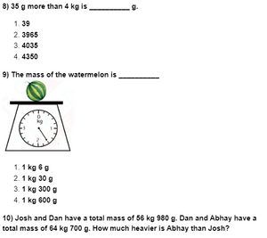 IMO important questions for Class 3 on Measurement