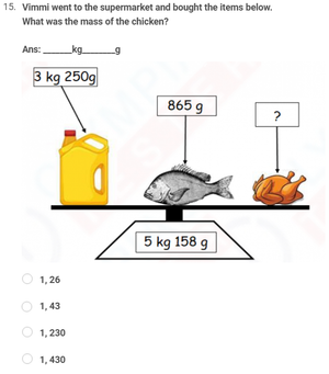 Class 3 Maths IMO Questions  with answers