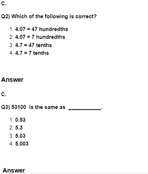Class 4 Number System