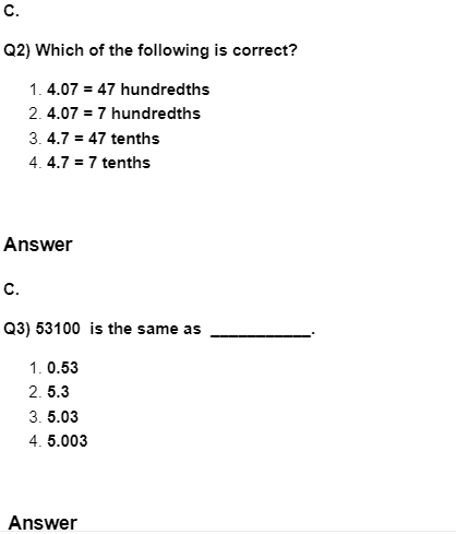 Class 4 Number System