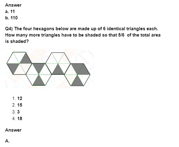 4th Class Mathematics Fractions Question Bank