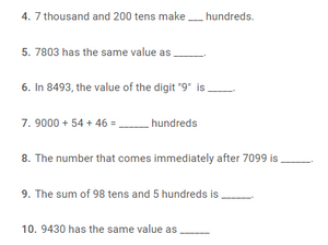 Math Olympiad Grade 3 Numbers Worksheet