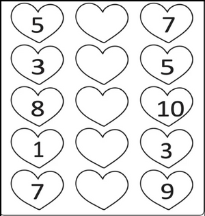Hunt for the Secret Middle Number- Kindergarten Math Worksheet