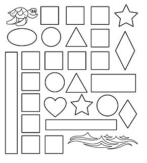 shape maze for kindergarten