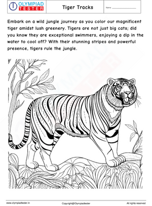 Tiger coloring Page