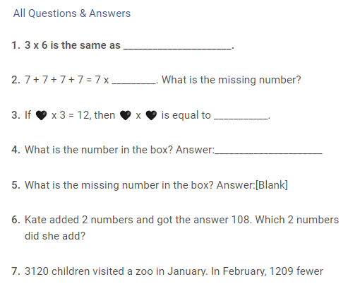 IMO Maths Olympiad Study material for Class 3