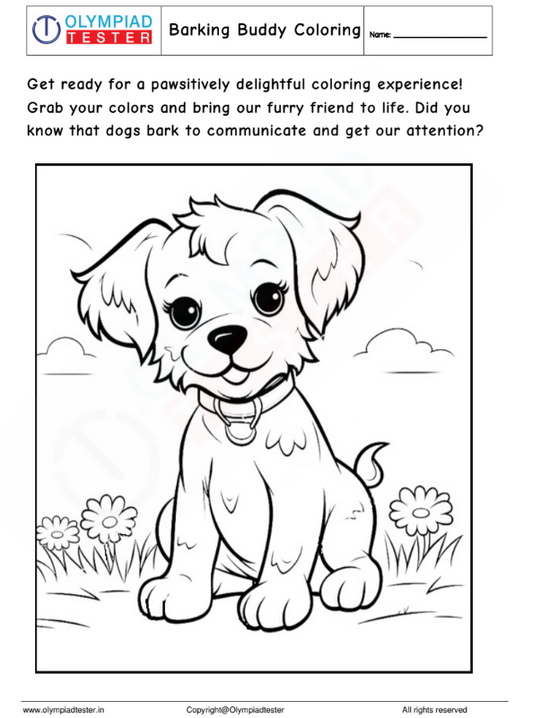 Dog Coloring Page